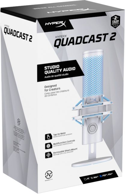 HyperX QuadCast 2 - USB Microphone (Frost) - Image 10