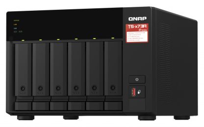 QNAP TS-673A NAS Tower Ryzen Embedded V1500B 8 GB DDR4 0 TB QNAP Turbo System Black - Image 3