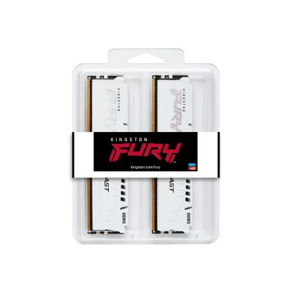 Kingston Technology FURY Beast 32GB 6000MT/s DDR5 CL30 DIMM (Kit of 2) White XMP - Image 5