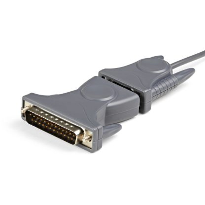 StarTech.com 3ft (91cm) 1-Port USB to Serial Cable, DB9/DB25 RS232 to USB Converter, Prolific, USB to Serial Adapter - Image 3