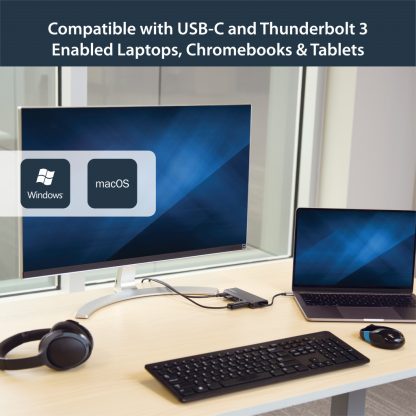StarTech.com USB C Multiport Adapter, Portable USB-C Dock to 4K HDMI, 2-pt USB 3.0 Hub, SD/SDHC, GbE, 60W PD Pass-Through - USB - Image 10