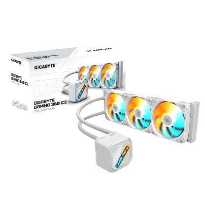 GIGABYTE GAMING 360 ICE Liquid CPU Cooler- 3x120mm ARGB Fans, slide-in interlocking mechanism, DAISY-CHAIN, Intel LGA 1851 and - Image 5
