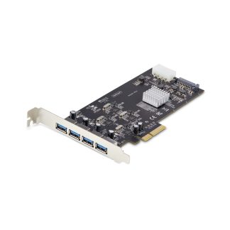 StarTech.com 4-Port USB PCIe Card, USB 3.2 5Gbps, PCI Express Expansion Card with 4x Independent USB Controllers, 4x USB-A Port