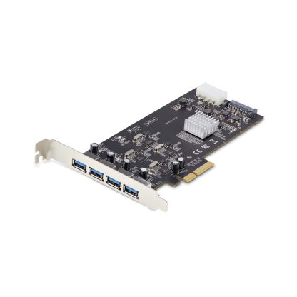 StarTech.com 4-Port USB PCIe Card, USB 3.2 5Gbps, PCI Express Expansion Card with 4x Independent USB Controllers, 4x USB-A Port