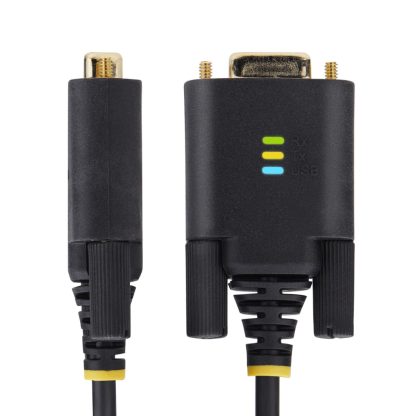StarTech.com 3ft (1m) USB to Serial Adapter Cable, COM Retention, Interchangeable Screws/Nuts, USB-A to DB9 RS232, FTDI IC, ESD - Image 5