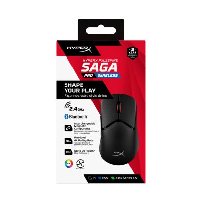 HyperX Pulsefire Saga Pro Wireless Gaming Mouse (Black) - Image 15