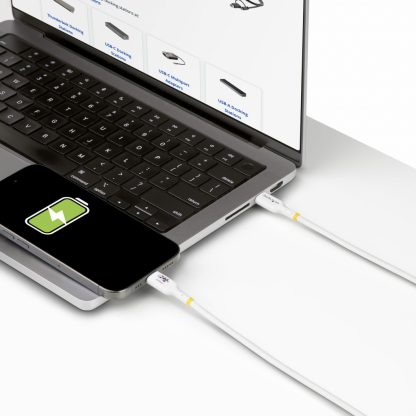 StarTech.com 4m White USB-C Charging Cable, USB-IF Certified USB C Cable, 240W PD EPR, USB 2.0 Type-C Laptop Charger Cord, USB-C - Image 3