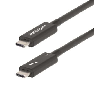 StarTech.com 6ft (2m) Active Thunderbolt 4 Cable, 40Gbps, 100W Power Delivery, 4K/8K Video, Intel-Certified Thunderbolt Cable -