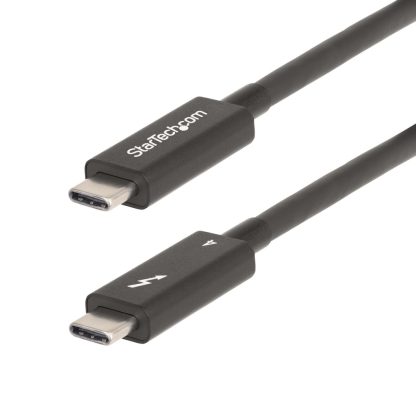StarTech.com 6ft (2m) Active Thunderbolt 4 Cable, 40Gbps, 100W Power Delivery, 4K/8K Video, Intel-Certified Thunderbolt Cable -