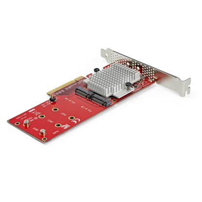 StarTech.com Dual M.2 PCIe SSD Adapter Card - x8 / x16 Dual NVMe or AHCI M.2 SSD to PCI Express 3.0 - M.2 NGFF PCIe (M-Key) Comp - Image 6