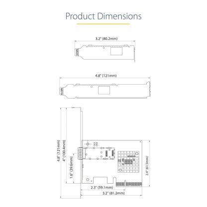 StarTech.com 10G PCIe SFP+ Card - Single SFP+ Port Network Adapter - Open SFP+ for MSA-Compliant Modules/Direct-Attach Cables - - Image 16