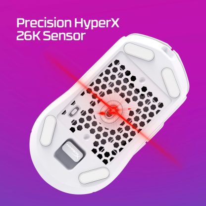 HyperX Pulsefire Haste 2 - Wireless Gaming Mouse (White) - Image 2