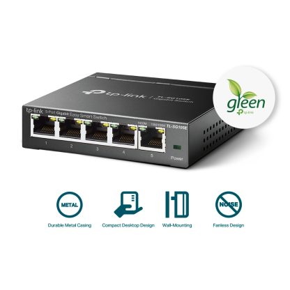 TP-Link TL-SG105E network switch Managed L2 Gigabit Ethernet (10/100/1000) Black - Image 5