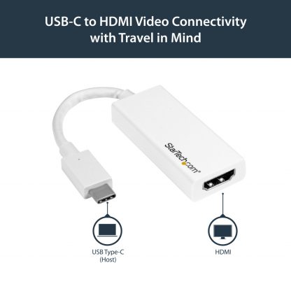 StarTech.com USB-C to HDMI Adapter - White - 4K 60Hz - Image 7