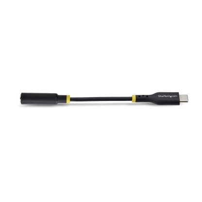 StarTech.com 5in (12.7cm) USB-C to 3.5mm TRRS Headphone/Headset Jack Audio Adapter, USB Type-C Aux Dongle, 32-bit DAC, Supports - Image 3