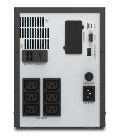 APC Easy UPS 1 Ph Line Interactive, 2000VA, Tower, 230V, 6 IEC C13 outlets, AVR, Dry Contact, LCD, W/O Network Card support - Image 3