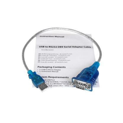 StarTech.com 17in (43cm) 1-Port USB to RS232 DB9 Serial Adapter Cable, USB to Serial Adapter Cable - M/M - Image 6