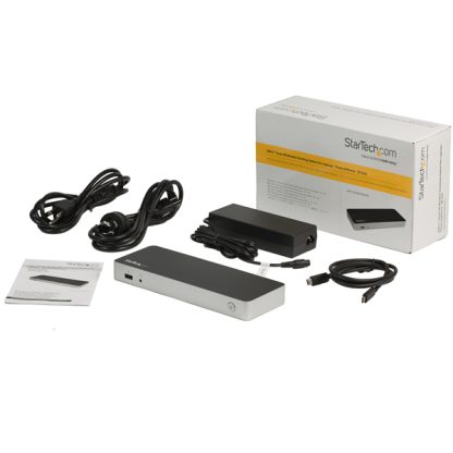 StarTech.com USB C Dock - Dual Monitor HDMI & DisplayPort 4K 30Hz - USB Type-C Laptop Docking Station 60W Power Delivery, SD, 4 - Image 4