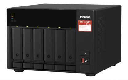 QNAP TS-673A NAS Tower Ryzen Embedded V1500B 8 GB DDR4 0 TB QNAP Turbo System Black - Image 4