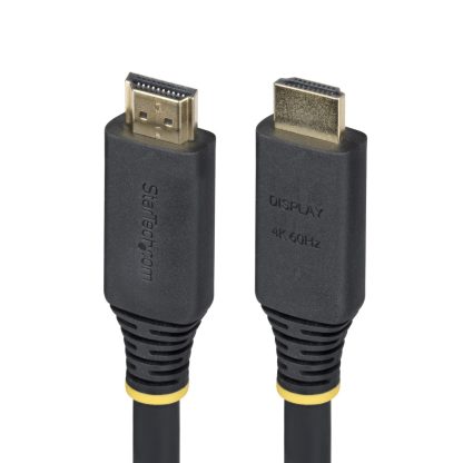 StarTech.com 10m (32.8ft) Active High Speed HDMI Cable, 4K 60Hz/1440p 144Hz, HDR10/HDCP 2.2/ARC, 18Gbps, UHD HDMI 2.0 Cord for T