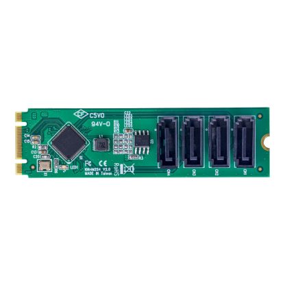 StarTech.com 4-Port M.2 to SATA Adapter Card, M.2 PCIe 3.0 to SATA HDD/SSD Expansion Card, ASM1064 Chipset, M.2 NVMe to 4x HDD/S - Image 4