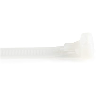 StarTech.com 5"(12cm) Reusable Cable Ties - 1/4"(7mm) wide, 1-1/8"(30mm) Bundle Dia. 50lb(22kg) Tensile Strength, Releasable Nyl - Image 3