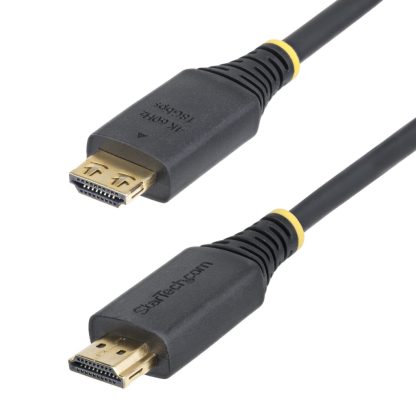 StarTech.com 6ft (1.8m) High Speed HDMI Cable with Gripping Connectors, 4K 60Hz/1440p 144Hz, HDR10/HDCP 2.2/ARC, 18Gbps, UHD HDM - Image 2