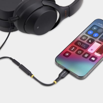 StarTech.com 5in (12.7cm) USB-C to 3.5mm TRRS Headphone/Headset Jack Audio Adapter, USB Type-C Aux Dongle, 32-bit DAC, Supports - Image 5