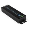 StarTech.com 10-Port USB 3.0 Hub with Power Adapter - Metal Industrial USB-A Hub with ESD & 350W Surge Protection - Din/Wall/Des - Image 4