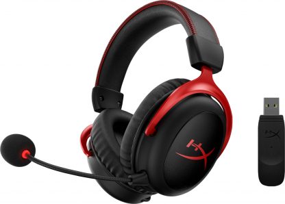 HyperX Cloud II Wireless - Gaming Headset (Black-Red) - Image 2