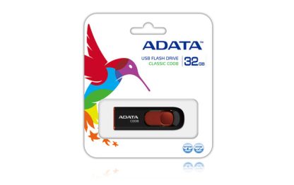 ADATA 32GB C008 USB flash drive USB Type-A 2.0 Black, Red - Image 2
