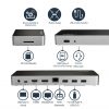 StarTech.com USB C Dock - Dual Monitor HDMI & DisplayPort 4K 30Hz - USB Type-C Laptop Docking Station 60W Power Delivery, SD, 4 - Image 7