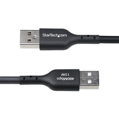 StarTech.com 4m (13ft) USB-A to USB-C Charging Cable, Charge & Sync, 3A, USB 2.0, TPE Jacket - Black USB Charging Cord - Image 4