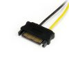 StarTech.com 6in SATA Power to 6 Pin PCI Express Video Card Power Cable Adapter - Image 2