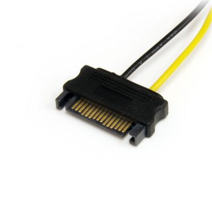 StarTech.com 6in SATA Power to 6 Pin PCI Express Video Card Power Cable Adapter - Image 2