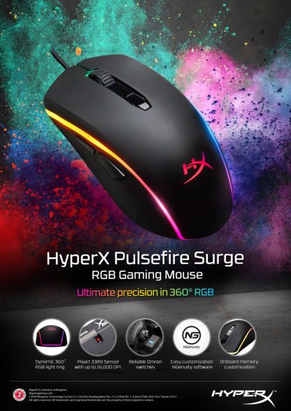 HyperX Pulsefire Surge - Gaming Mouse (Black) - Image 9
