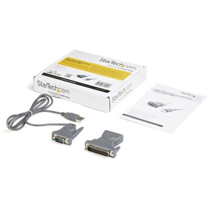 StarTech.com 3ft (91cm) 1-Port USB to Serial Cable, DB9/DB25 RS232 to USB Converter, Prolific, USB to Serial Adapter - Image 6