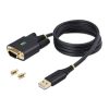 StarTech.com 3ft (1m) USB to Serial Adapter Cable, COM Retention, Interchangeable Screws/Nuts, USB-A to DB9 RS232, FTDI IC, ESD - Image 4