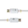 StarTech.com 6ft (1.8m) White VESA Certified DisplayPort 1.2 Cable, 4K 60Hz, 21.6Gbps, Latching DP Connectors, DP 1.2 DisplayPor - Image 6