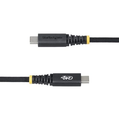 StarTech.com 1m (3.3ft) USB-C Charging Cable, 240W (5A) PD EPR, Dual-Layer Silicone/Braided Jacket, USB 2.0 Laptop Charger Cable - Image 3