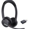 Yealink WH64 Hybrid Dual Teams Headset Wireless Head-band Office/Call center Micro-USB Bluetooth Black