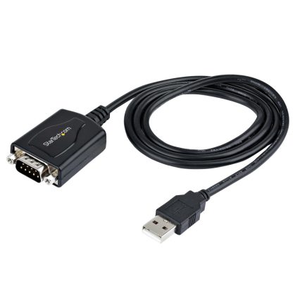 StarTech.com 3ft (1m) USB to Serial Cable with COM Port Retention, DB9 Male RS232 to USB Converter, USB to Serial Adapter for P - Image 4