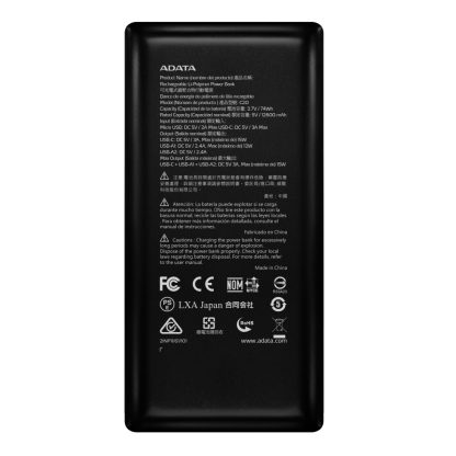 ADATA C20 Lithium Polymer (LiPo) 20000 mAh Black - Image 5