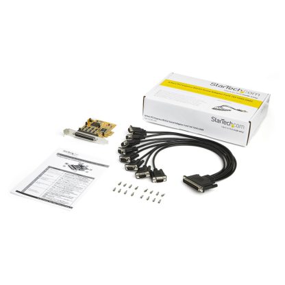 StarTech.com 8-Port PCI Express RS232 Serial Adapter Card, PCIe RS232 Serial Card, 16C1050 UART, Multiport Serial DB9 Controller - Image 6
