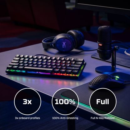HyperX Alloy Origins 60 - Mechanical Gaming Keyboard - HX Red (US Layout) - Image 4