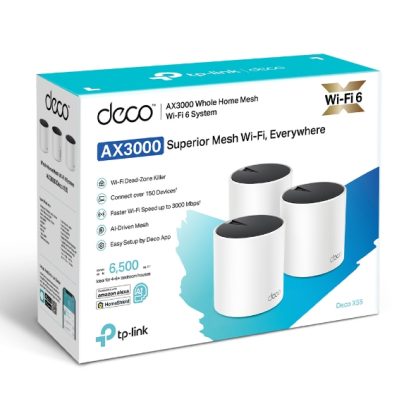 TP-Link DECO X55 (3-Pack) Dual-band (2.4 GHz / 5 GHz) Wi-Fi 6 (802.11ax) White Internal - Image 2