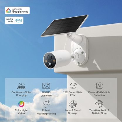 TP-Link Tapo Smart Wire-Free Security Camera and Solar Panel - Image 2