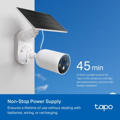 TP-Link Tapo Smart Wire-Free Security Camera and Solar Panel - Image 4