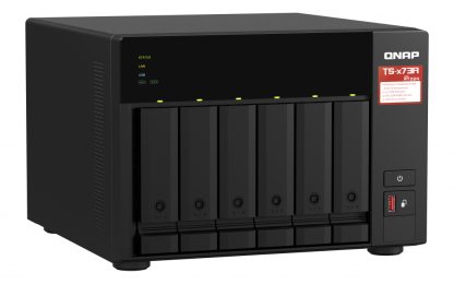QNAP TS-673A NAS Tower Ryzen Embedded V1500B 8 GB DDR4 0 TB QNAP Turbo System Black - Image 6