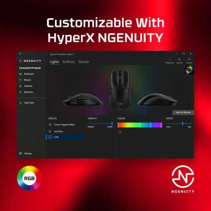 HyperX Pulsefire Haste 2 - Gaming Mouse (Black) - Image 5
